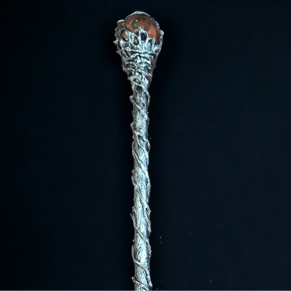Wizard Sorcerer Twisted Vines Staff with Glass Orb - Picture 2 of 2